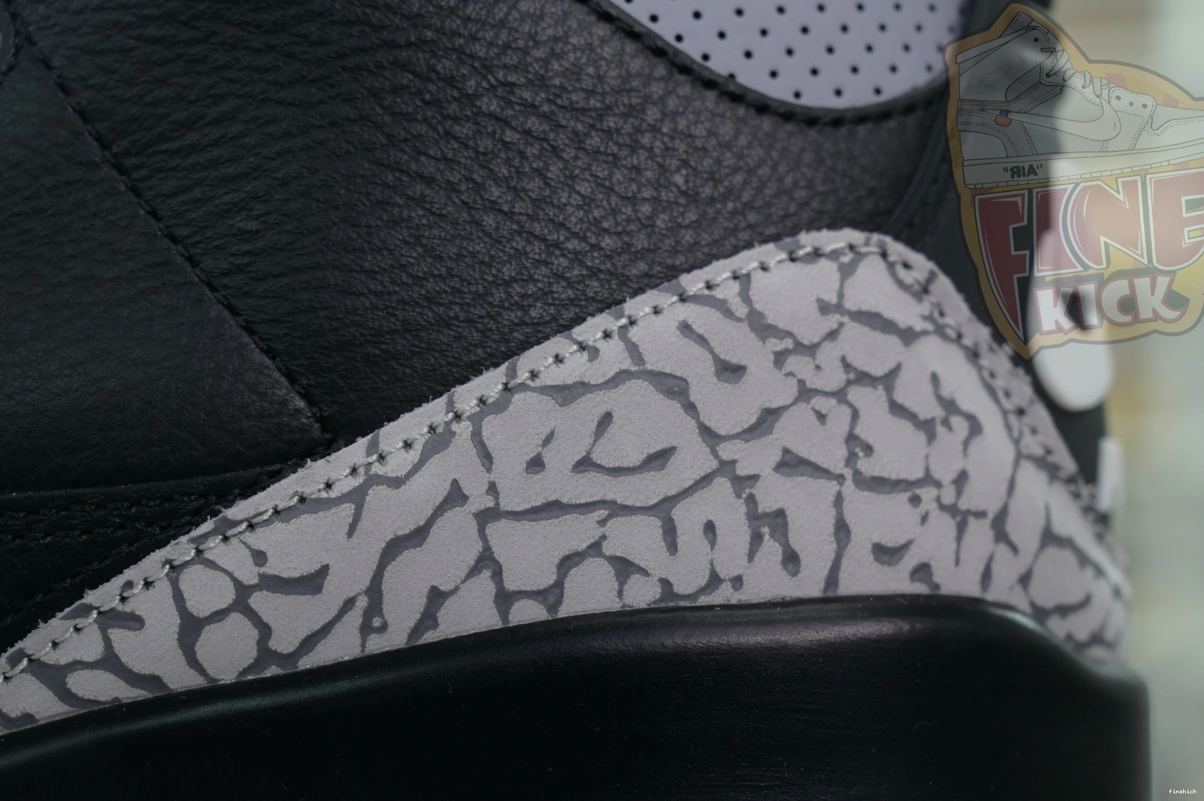 Air Reimagined” 3“Black Jordan Cement 0224